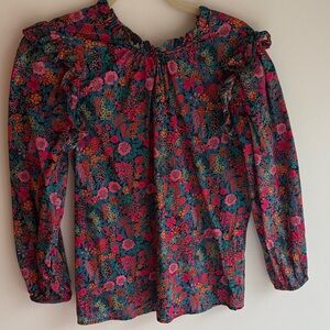 J. Crew Multicolor Liberty Floral Blouse